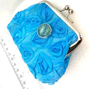 Flower coin purse with handmade 20mm snap